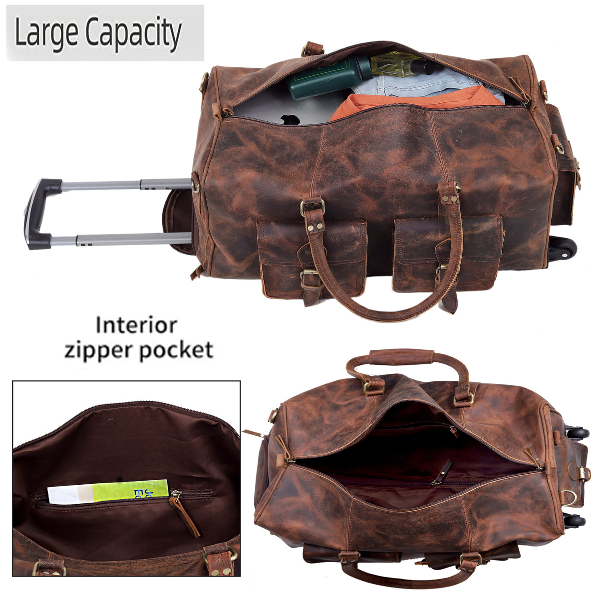 DENVER WHEELY DUFFEL - denverleathercraft