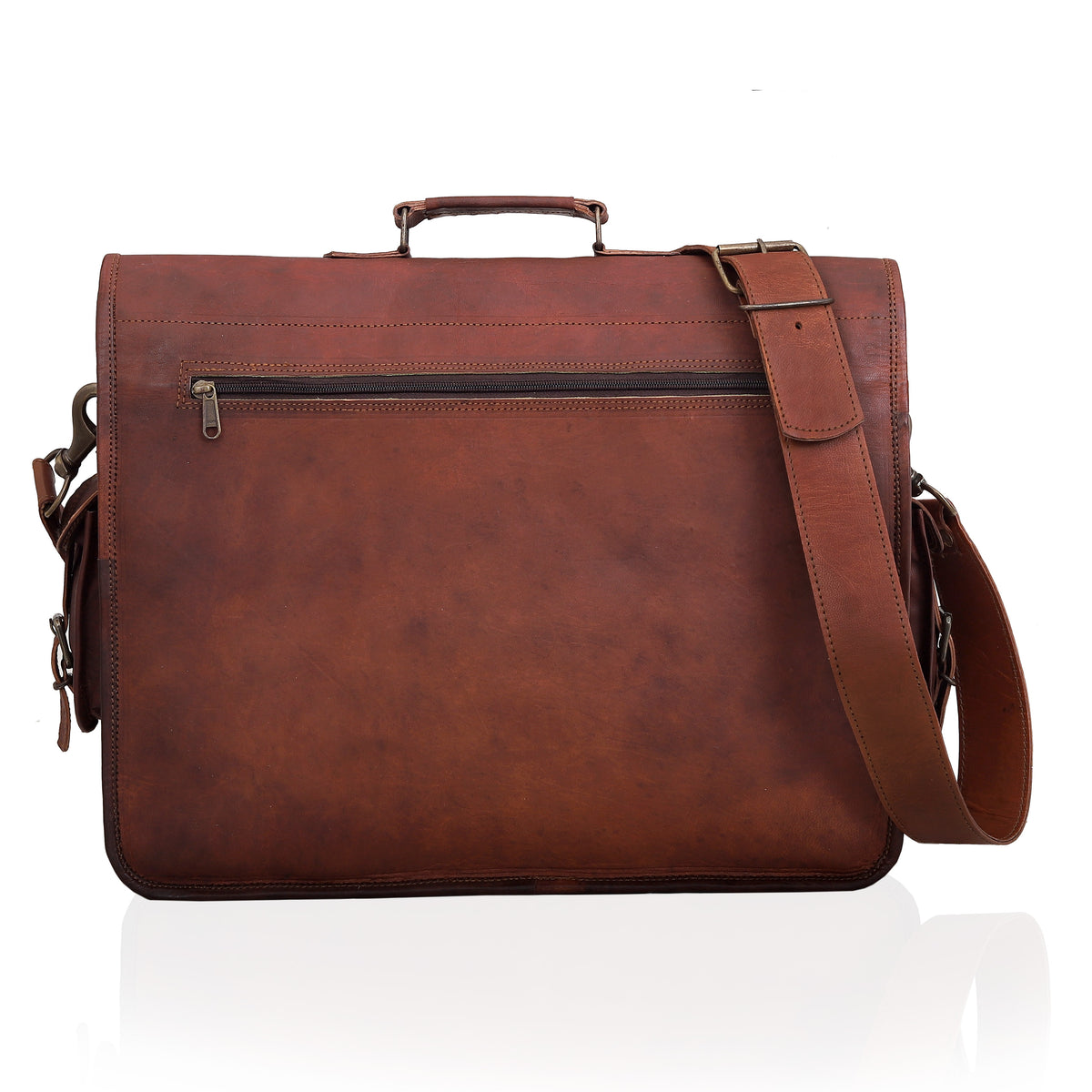 JOSH LEATHER MESSENGER BAG - denverleathercraft