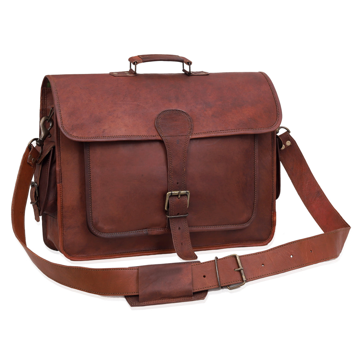 JOSH LEATHER MESSENGER BAG - denverleathercraft