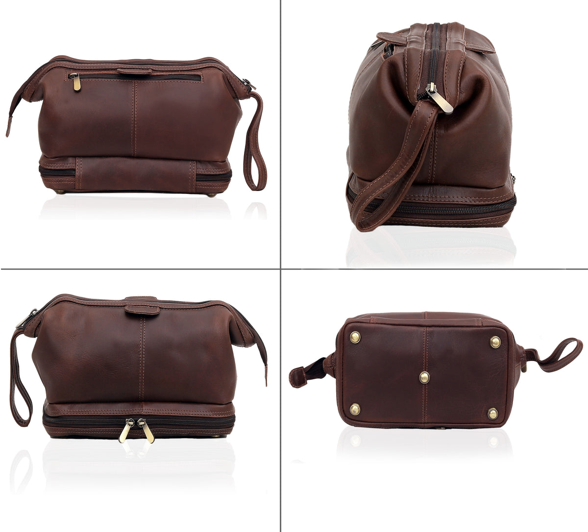 DELAWARE LEATHER TOILETRY & DOPP KIT - denverleathercraft