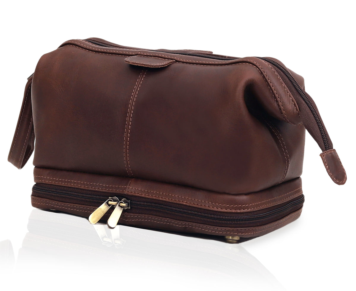 DELAWARE LEATHER TOILETRY & DOPP KIT - denverleathercraft