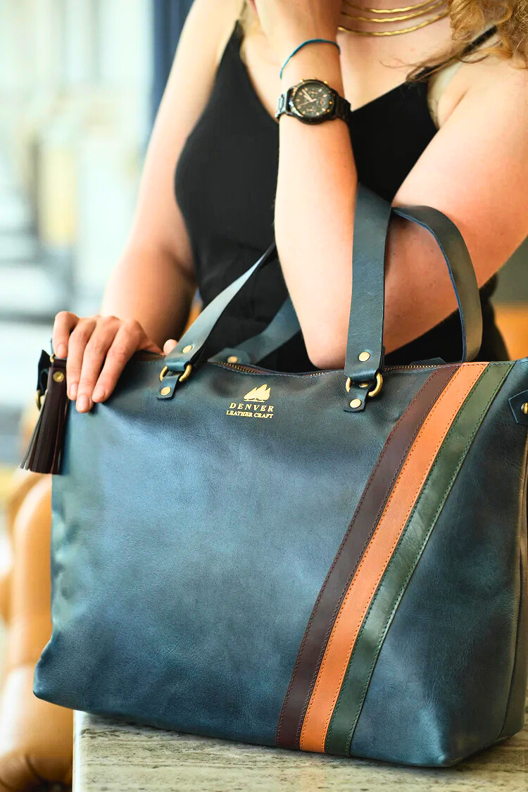 Leather Mini Hand Bag - denverleathercraft