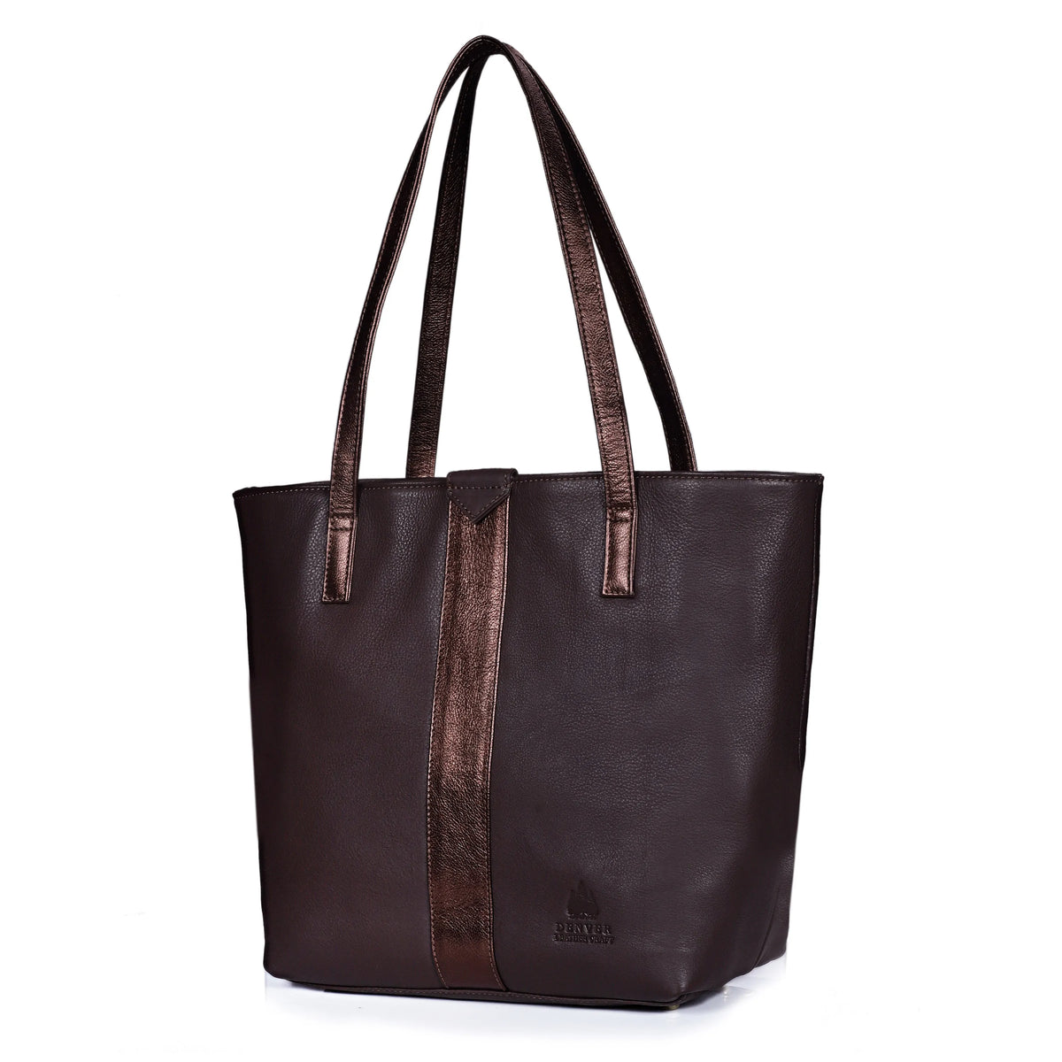 YUKON LEATHER TOTE BAG - CHOCO BROWN