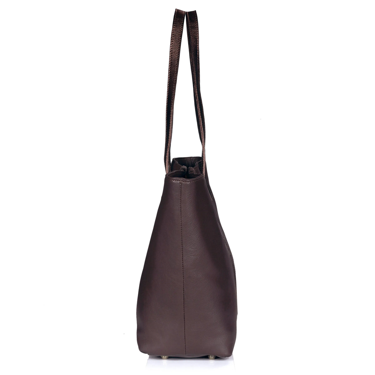 YUKON LEATHER TOTE BAG - CHOCO BROWN