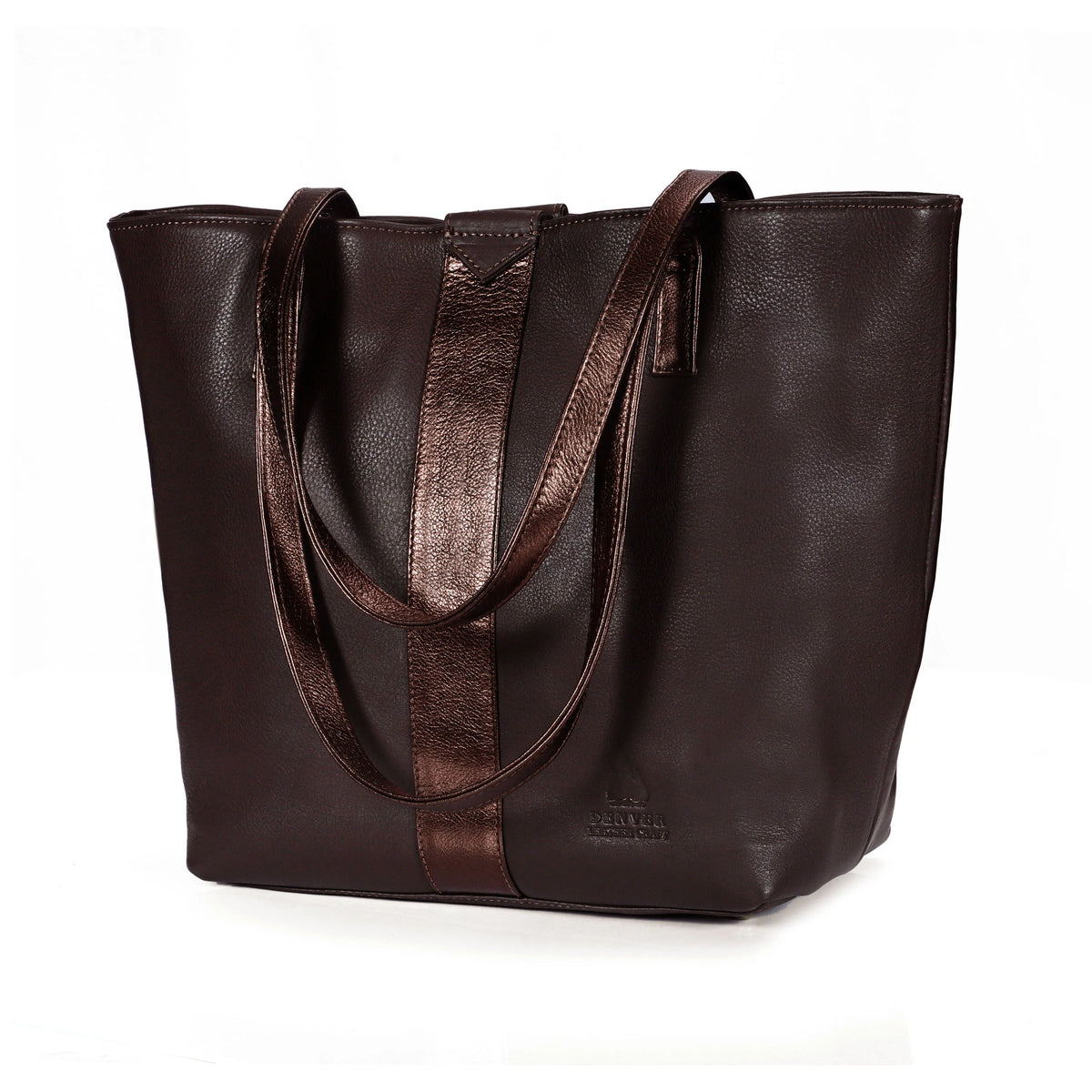 YUKON LEATHER TOTE BAG - CHOCO BROWN
