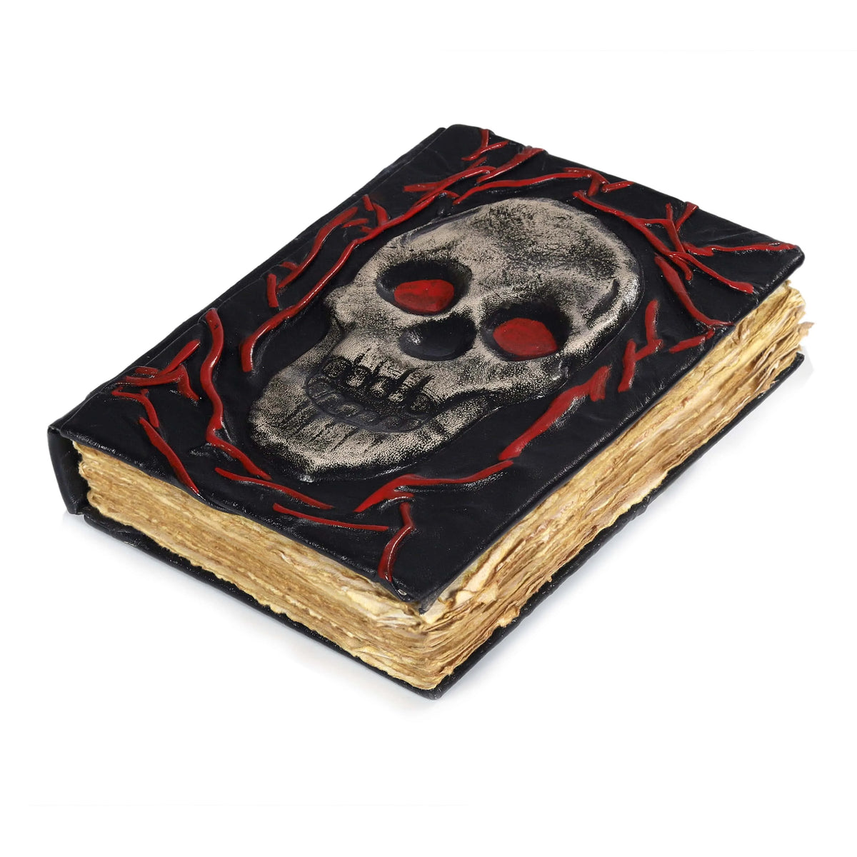 Haunted Skull Leather Journal