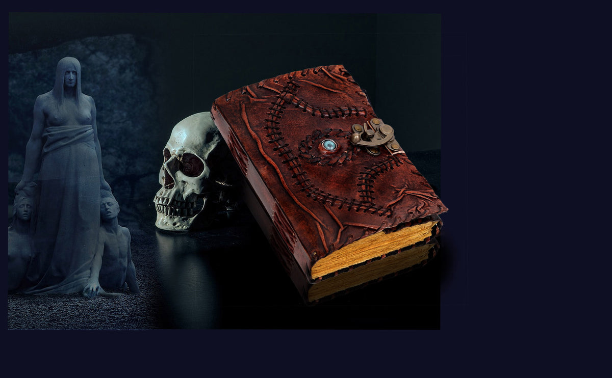 HOCUS POCUS LEATHER JOURNAL NOTEBOOK - denverleathercraft