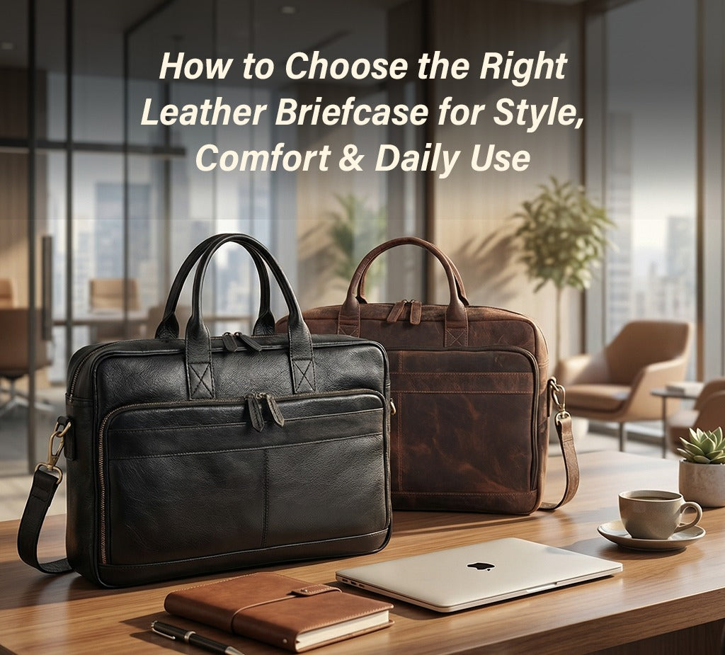 How to Choose the Right Leather Briefcase for Style, Comfort & Daily Use