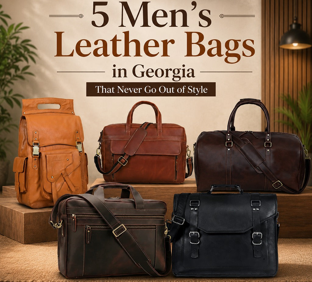 5 Men’s Leather Bags in Georgia That Never Go Out of Style