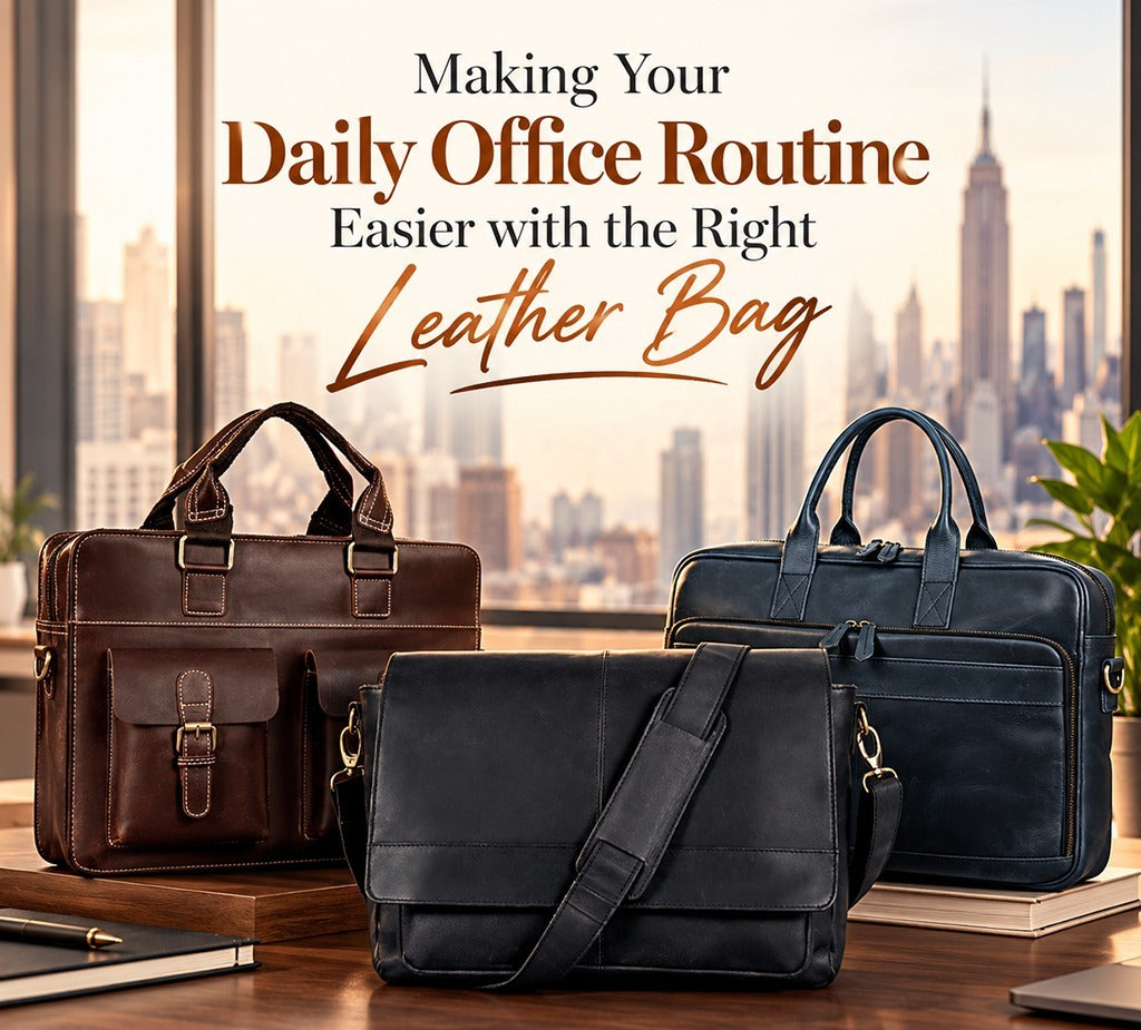 Making Your Daily Office Routine Easier with the Right Leather Bag