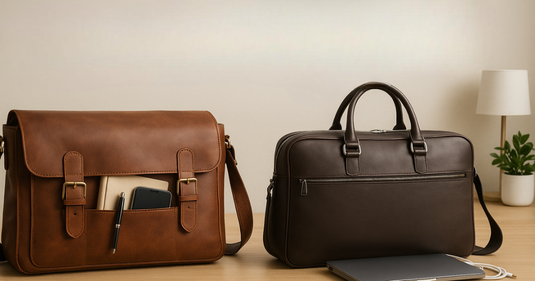 Messenger Bag vs. Laptop Bag: Which Leather Office Bag is Best for You?