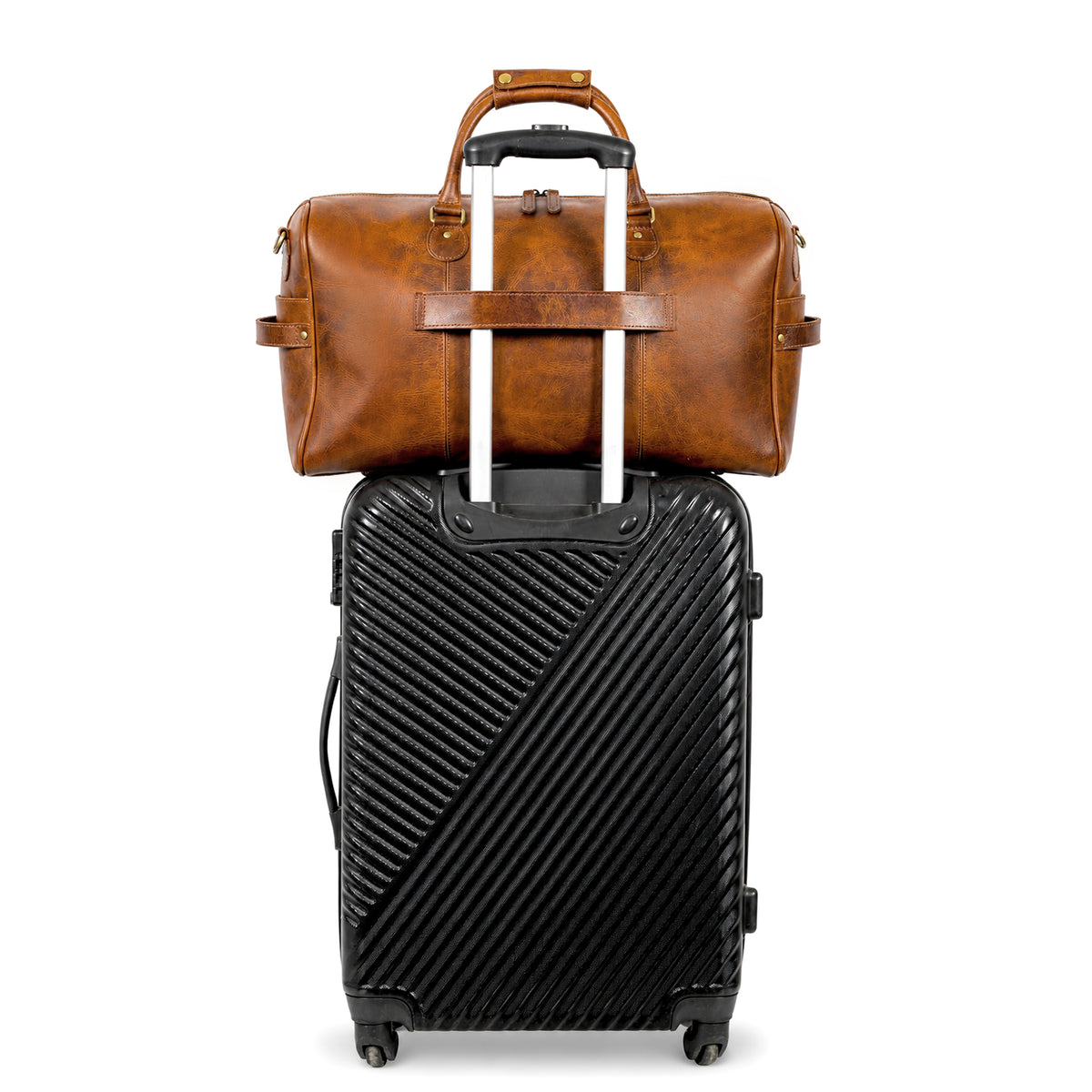 COMPASS PREMIUM LEATHER DUFFEL BAG - denverleathercraft
