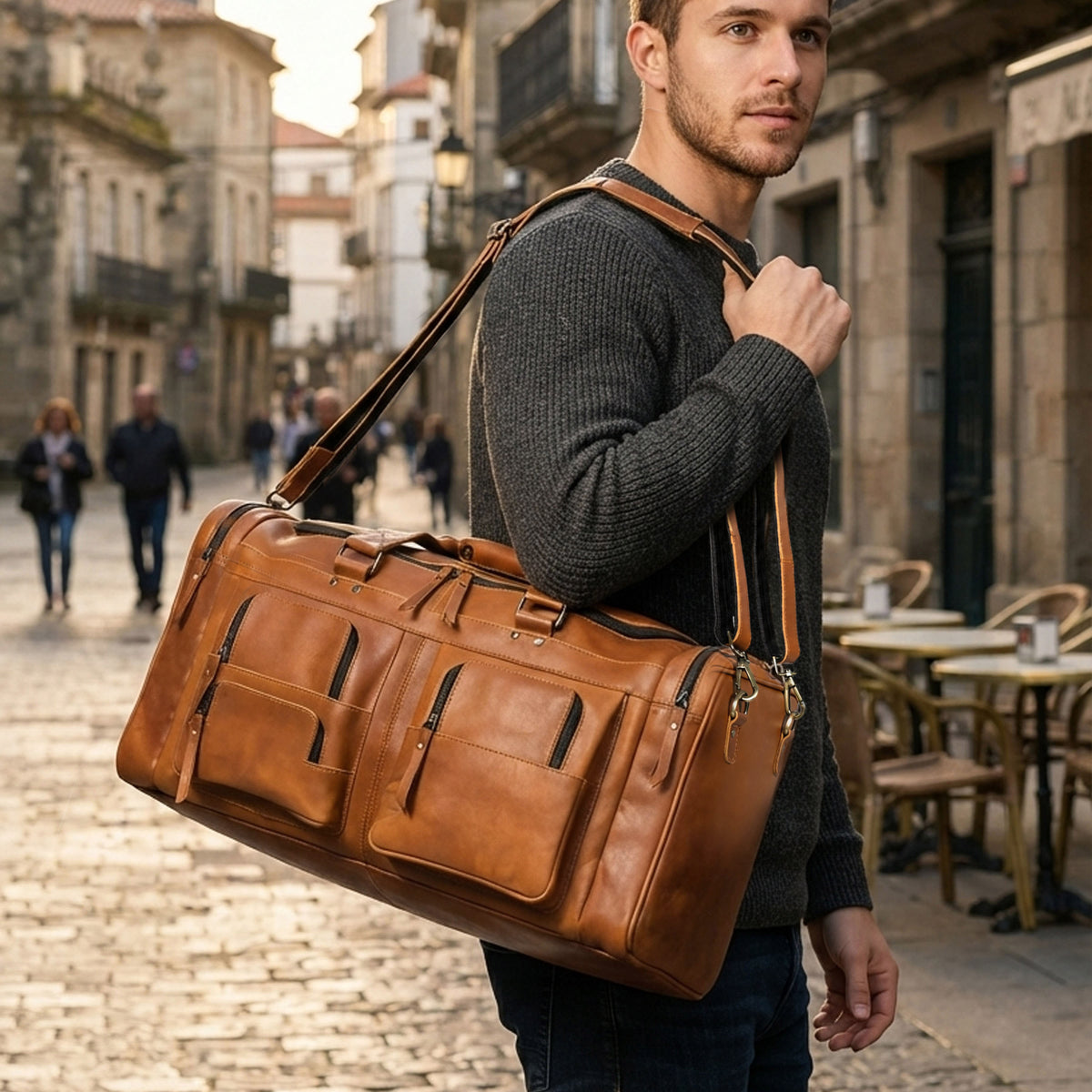 Buffalo Leather Duffel