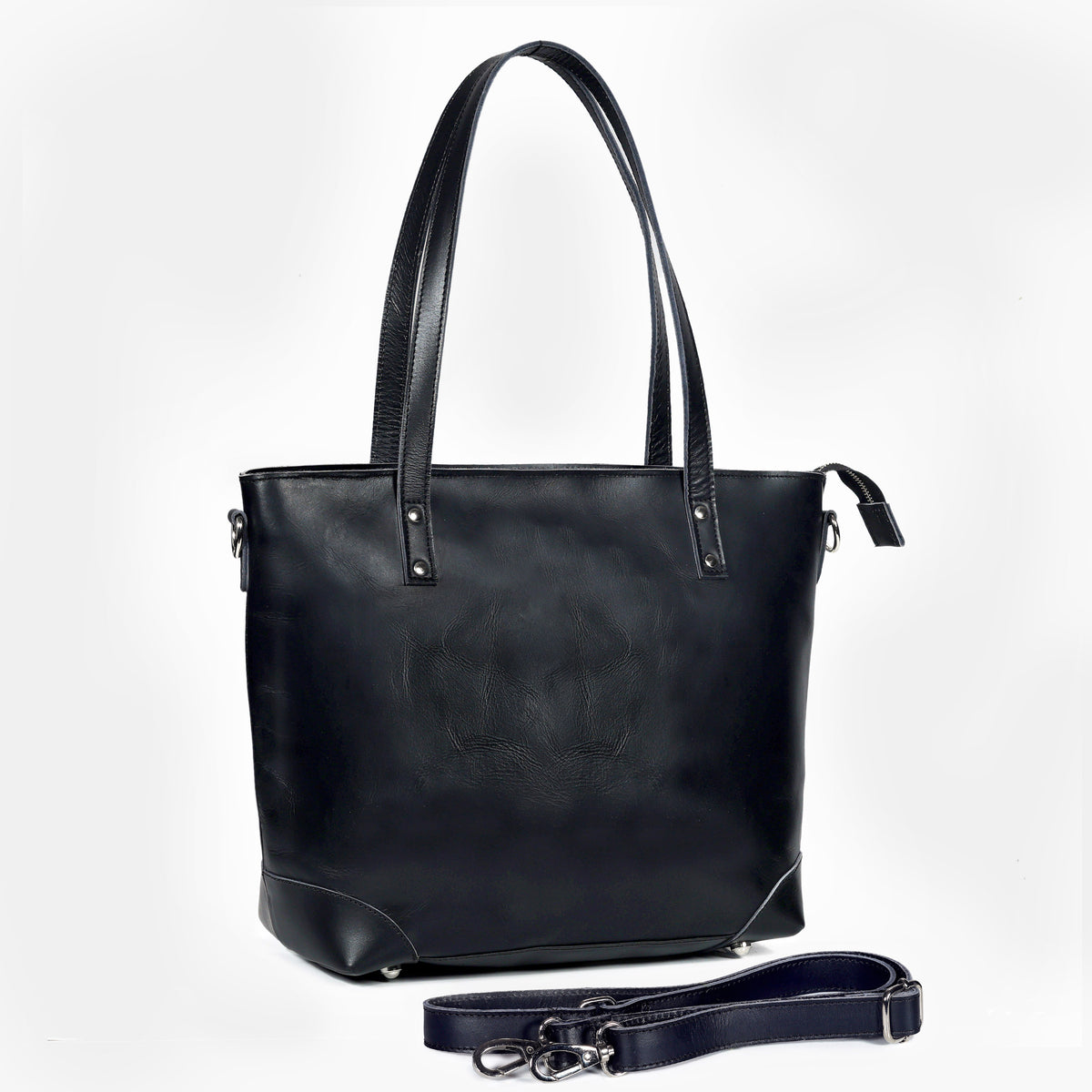 MARILYN BUFFALO LEATHER TOTE BAG - denverleathercraft