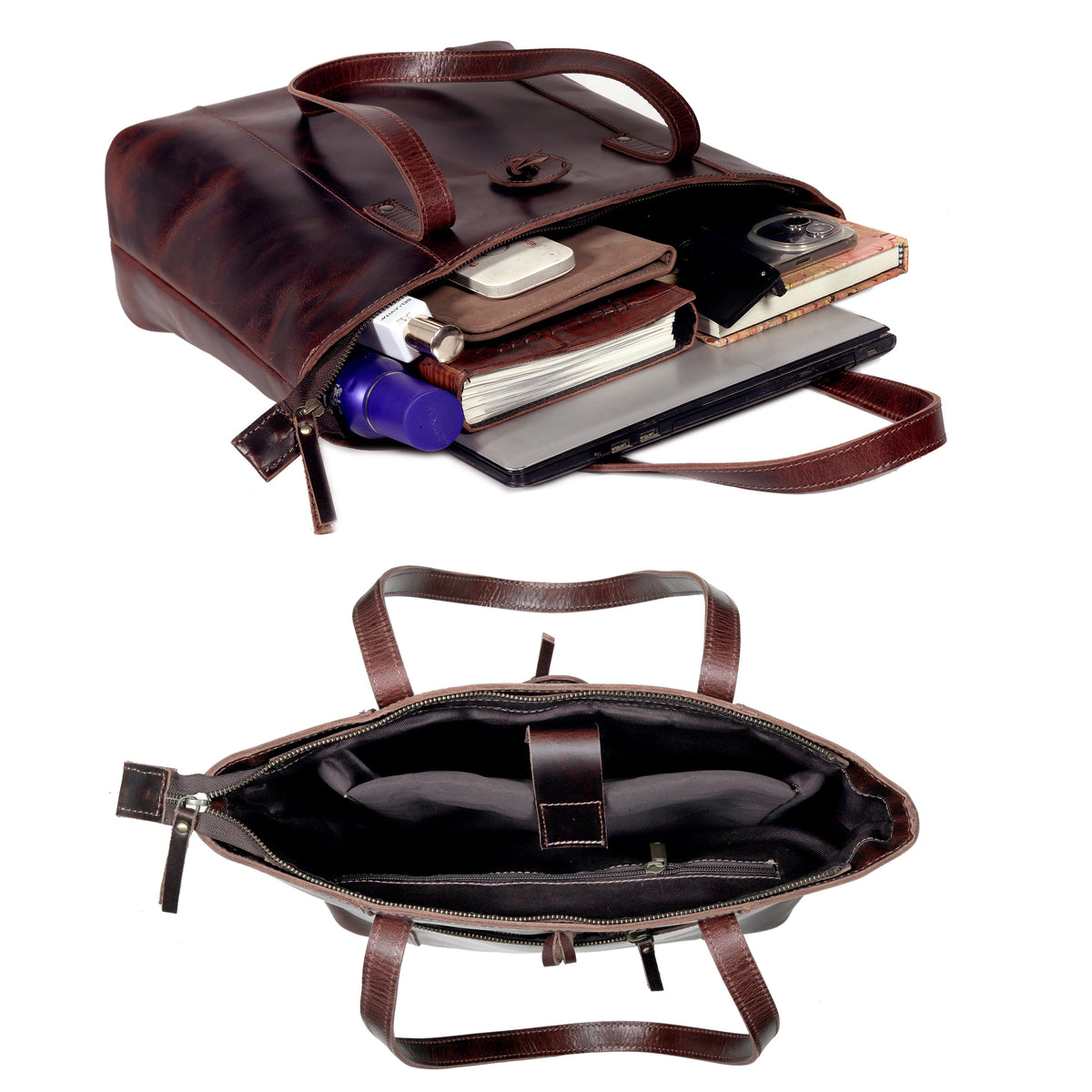 Savannah Almost Perfect Leather Tote Bag