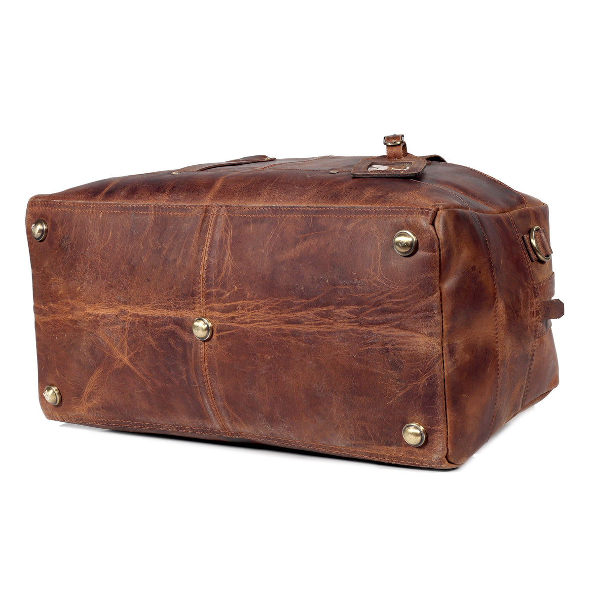 Leather Travel Duffel Bag
