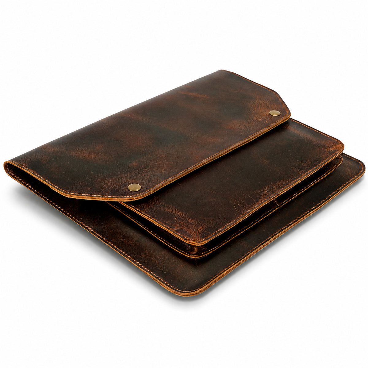 Leather laptop sleeve