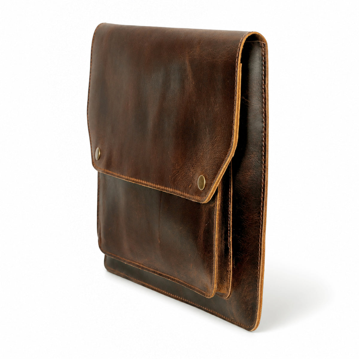 Leather laptop sleeve