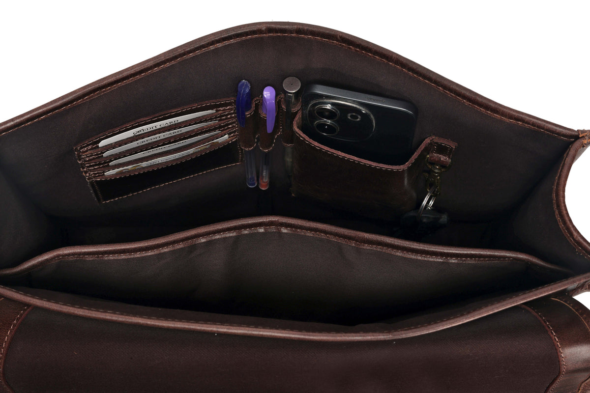 Captain Leather Messenger Bag