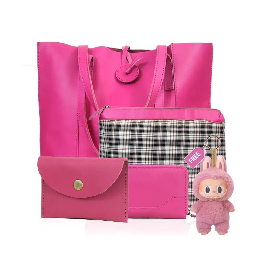 SEINNA LEATHER TOTE BAG