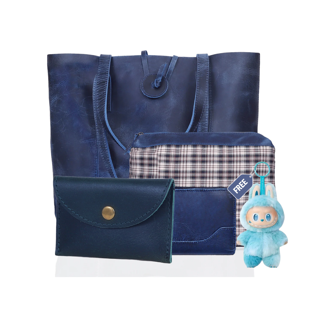 SEINNA LEATHER TOTE BAG