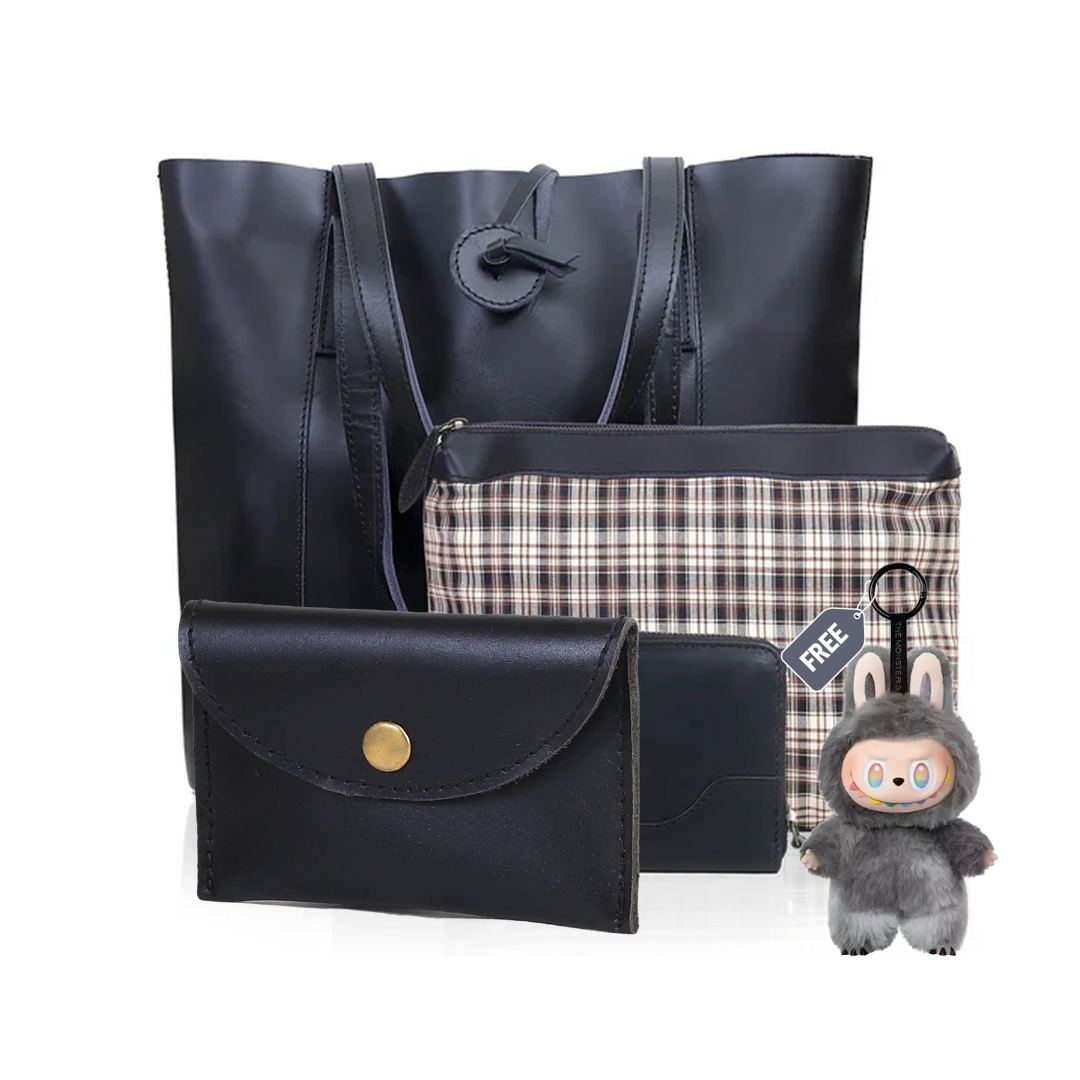 SEINNA LEATHER TOTE BAG