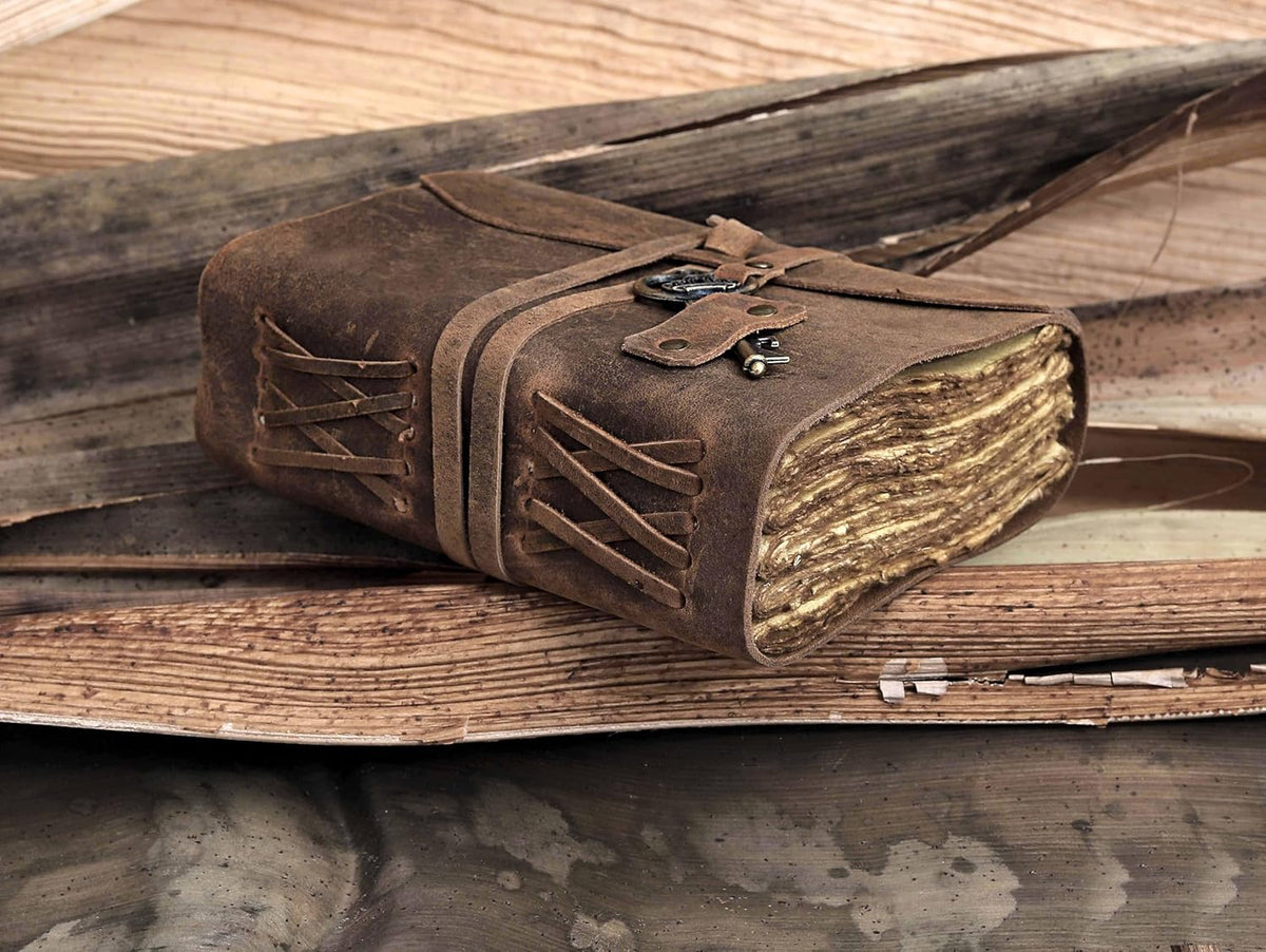 VINTAGE STYLE LEATHER JOURNAL - denverleathercraft