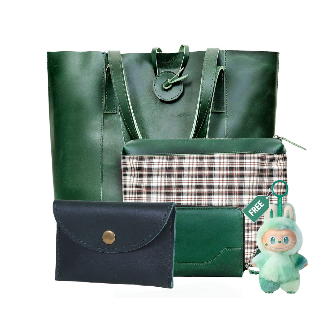 SEINNA LEATHER TOTE BAG