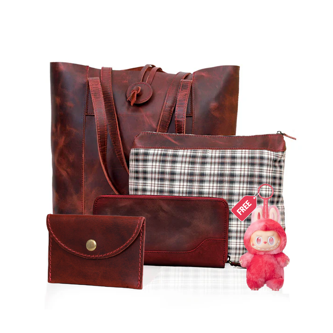 SEINNA LEATHER TOTE BAG