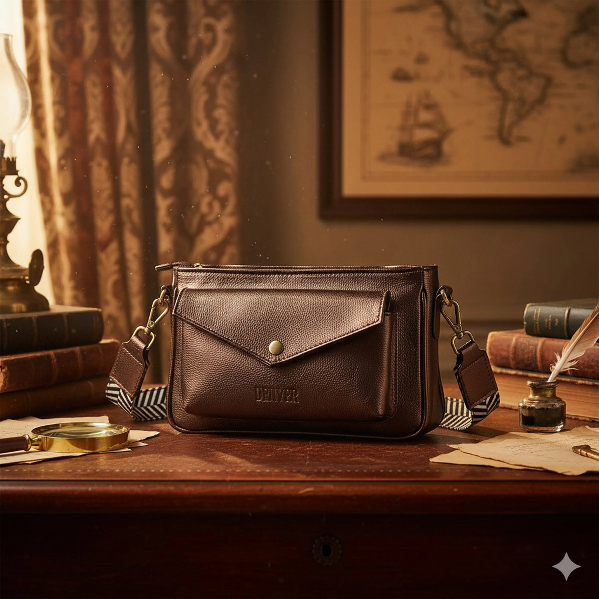 Leather Camera Bag Purse For Women