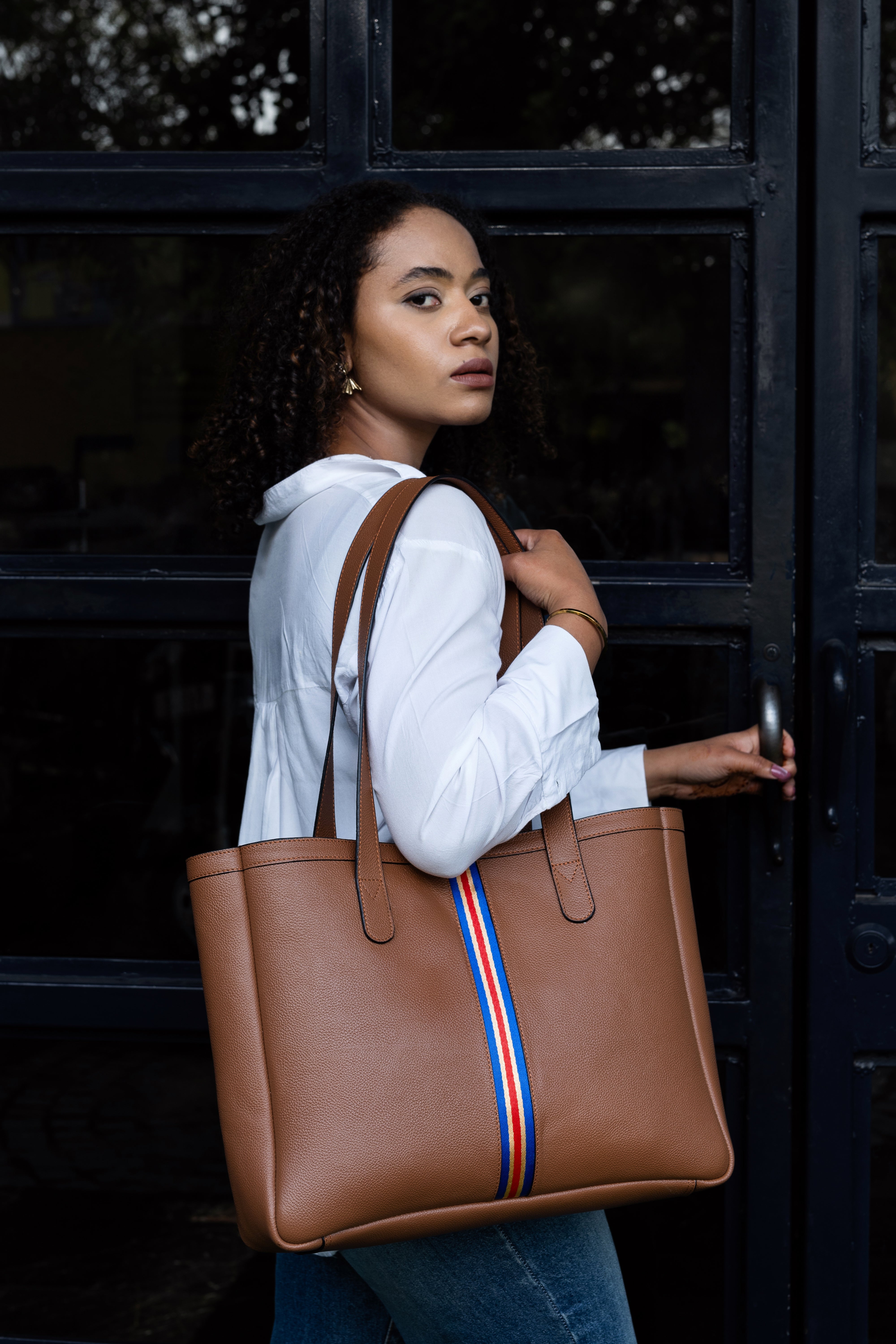 Giant leather tote best sale