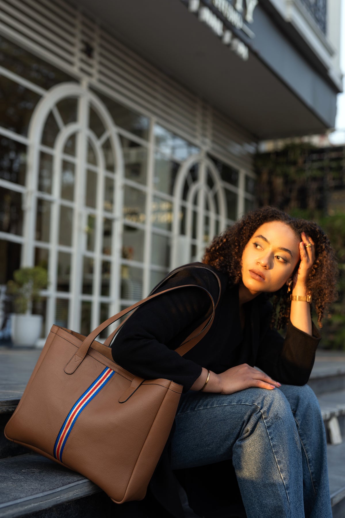 Colossal Large Leather Tote Bag