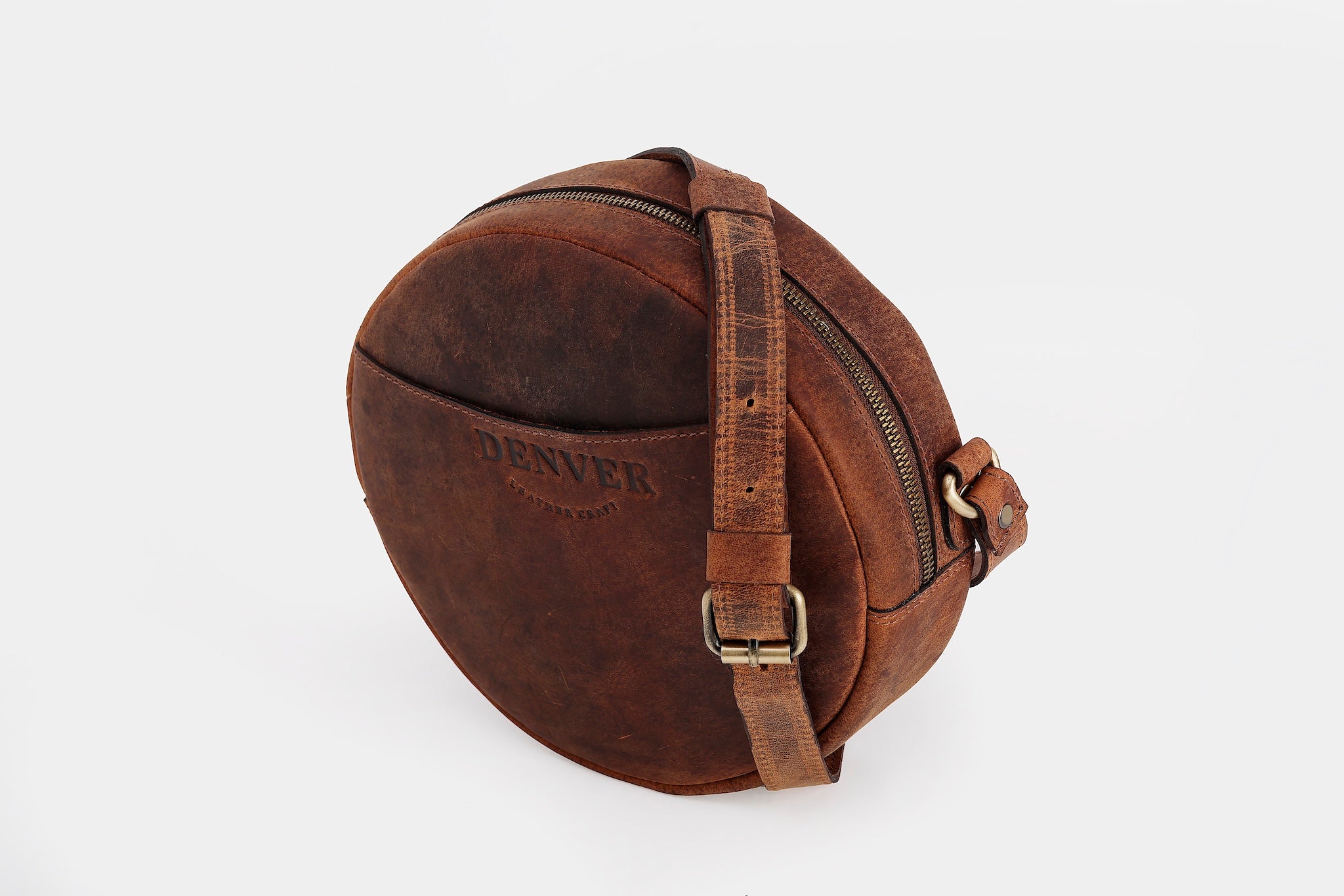 Shop Round Crossbody Leather Bag For Women