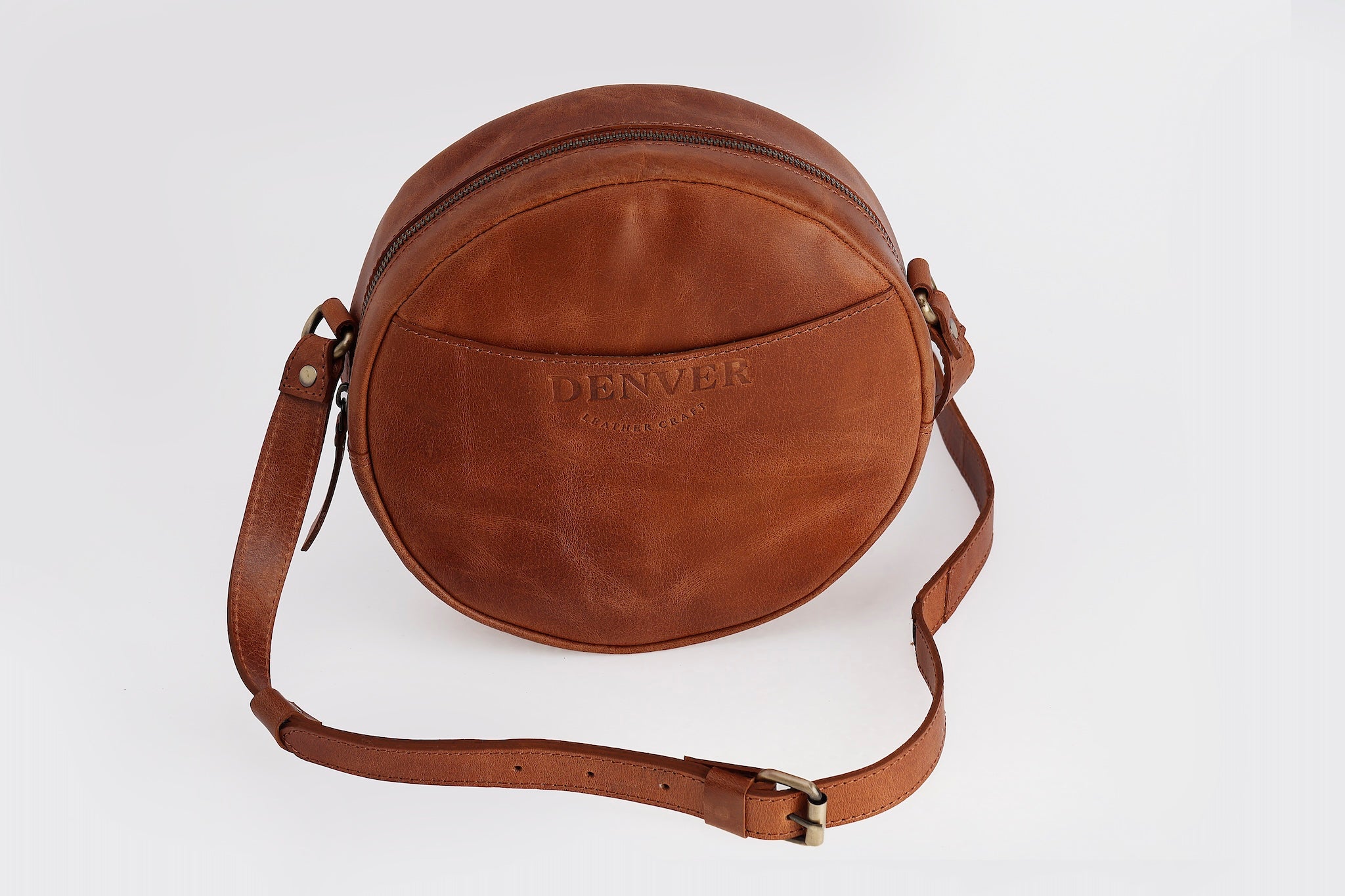 Shop Round Crossbody Leather Bag For Women