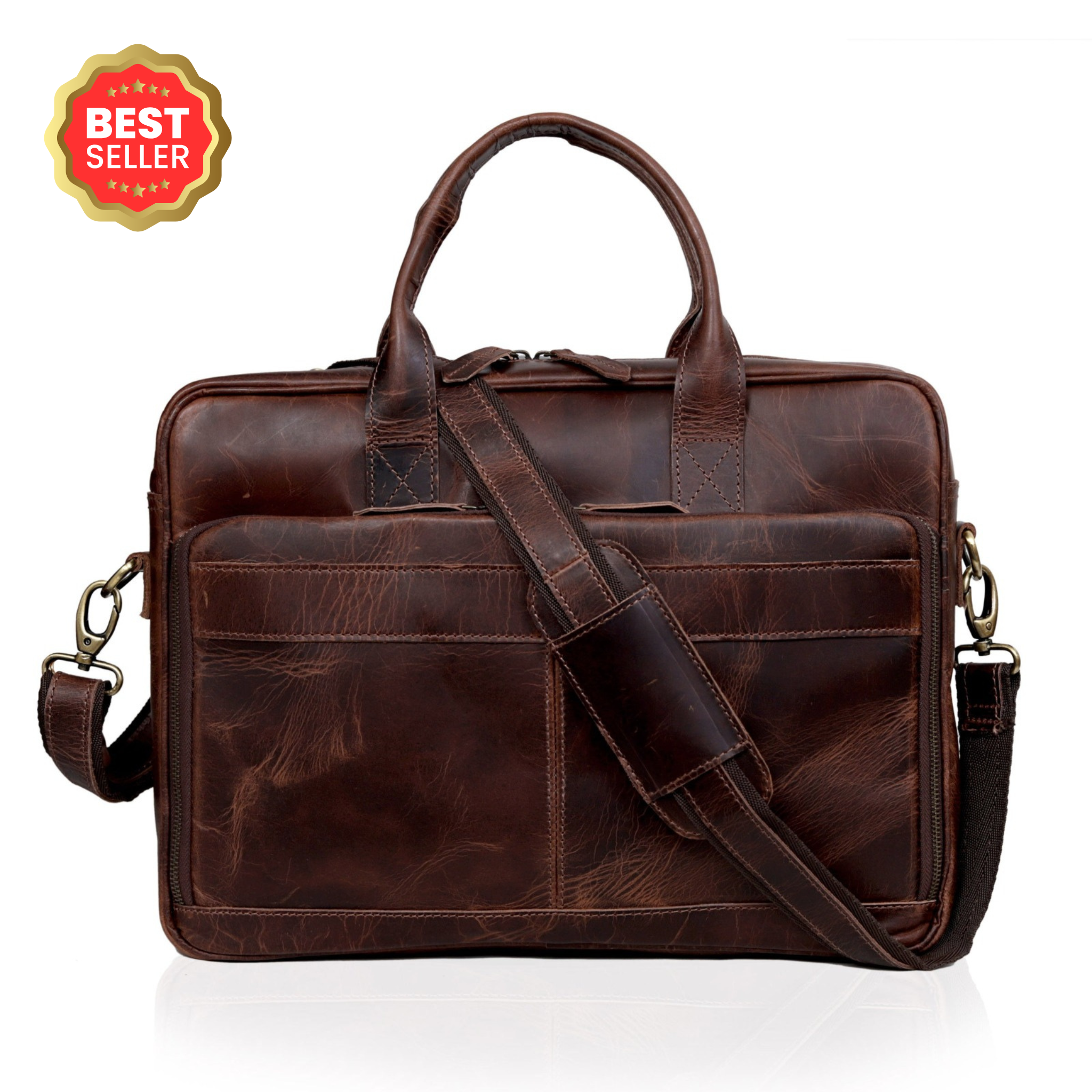 Virginia Leather Briefcase Bag | Denver Leather Craft