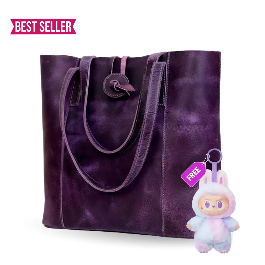 SEINNA LEATHER TOTE BAG