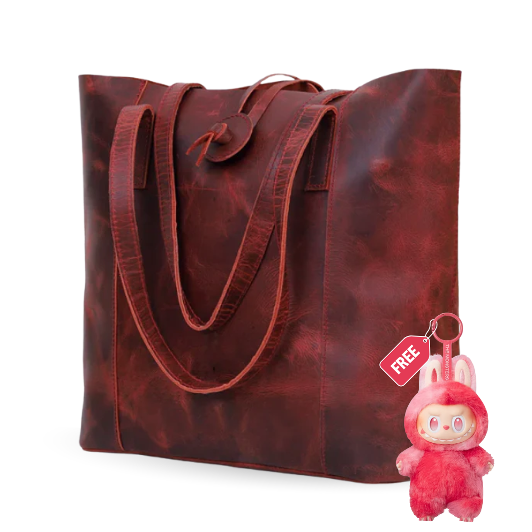 SEINNA LEATHER TOTE BAG