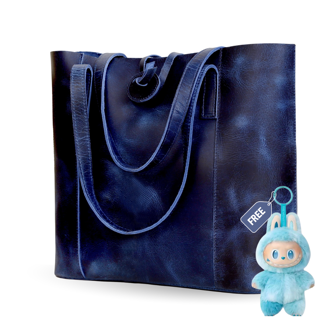 SEINNA LEATHER TOTE BAG