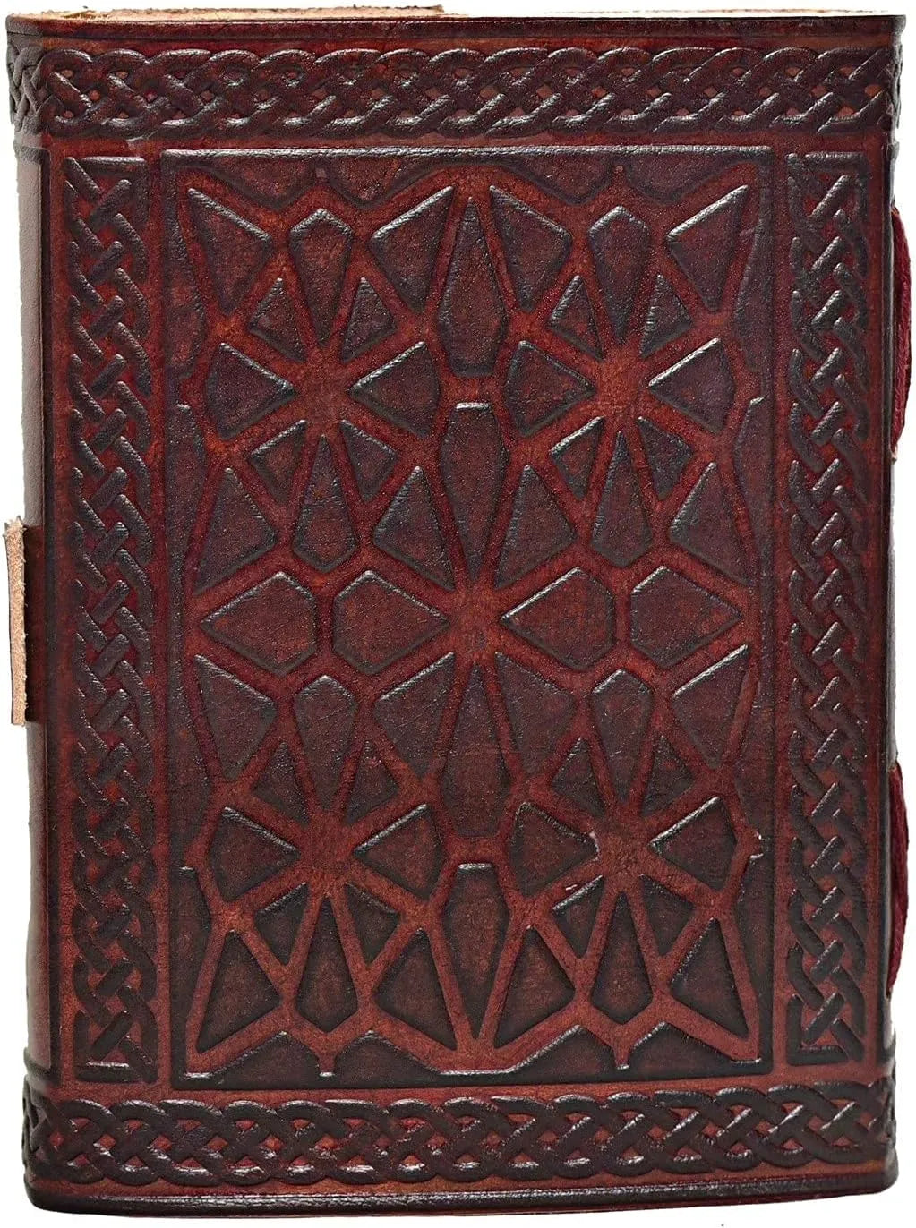 3 Moon Black Lapiz Embossed Vintage Leather Journal