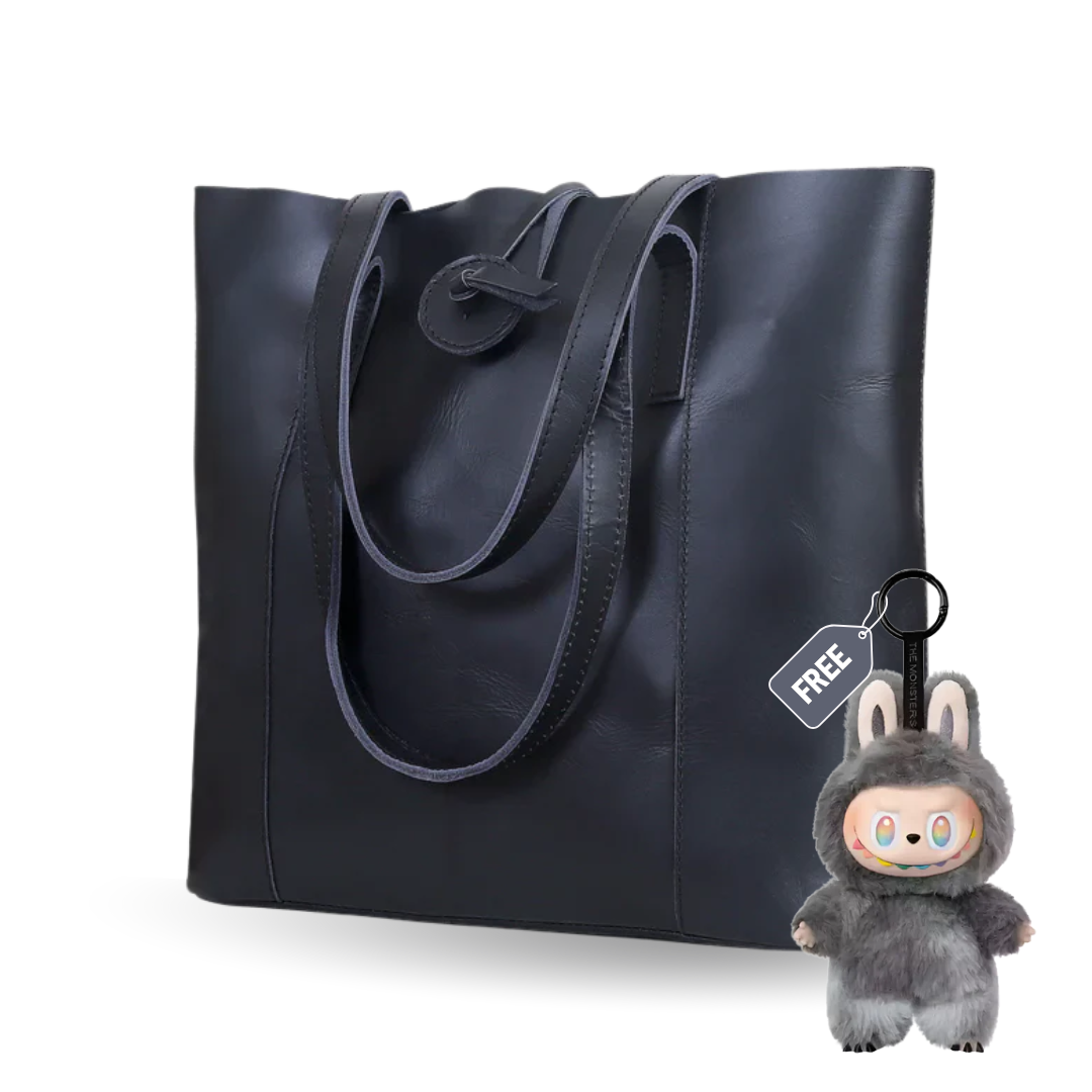 SEINNA LEATHER TOTE BAG