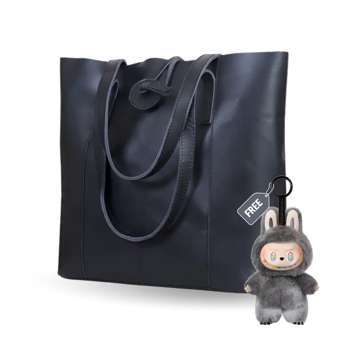 SEINNA LEATHER TOTE BAG