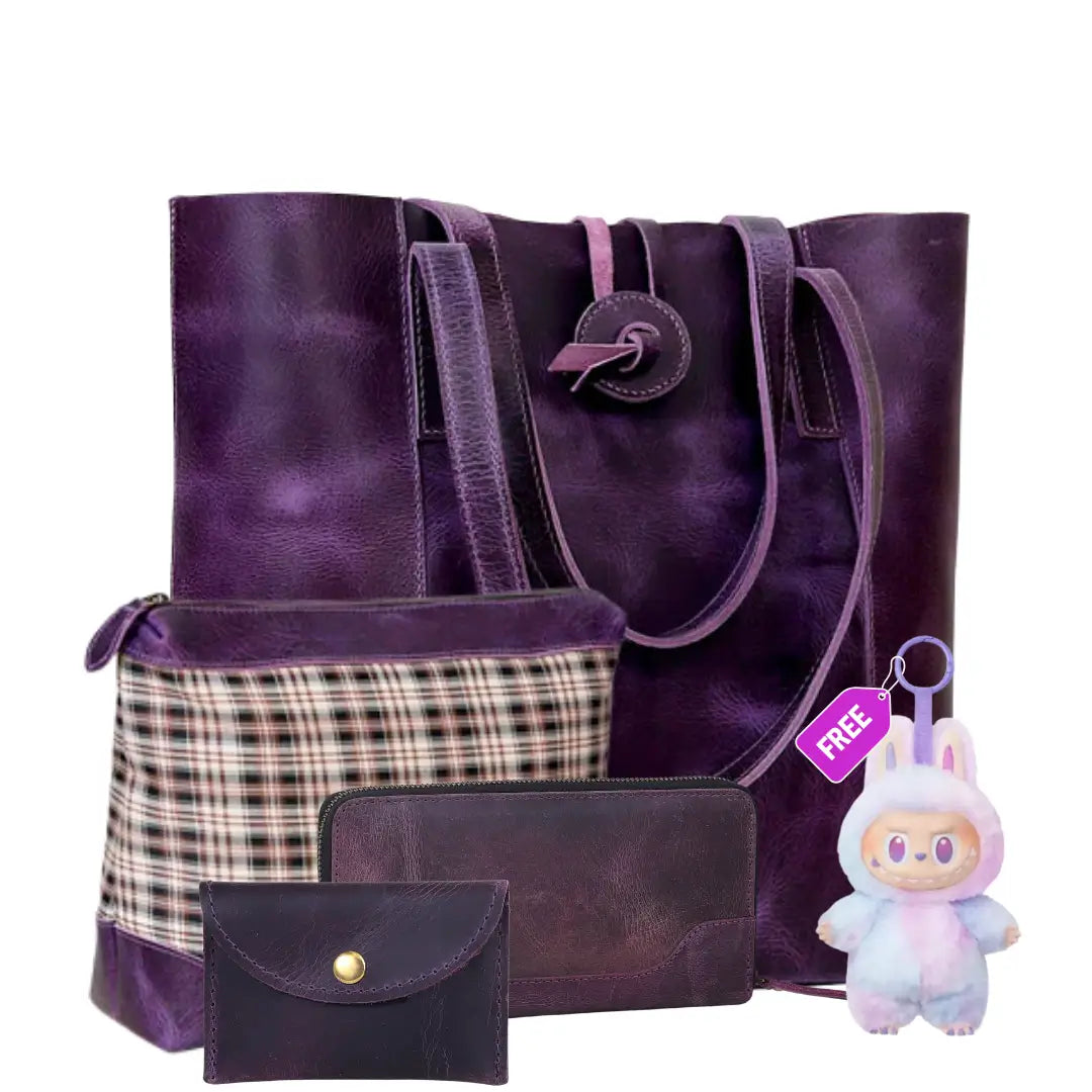 SEINNA LEATHER TOTE BAG