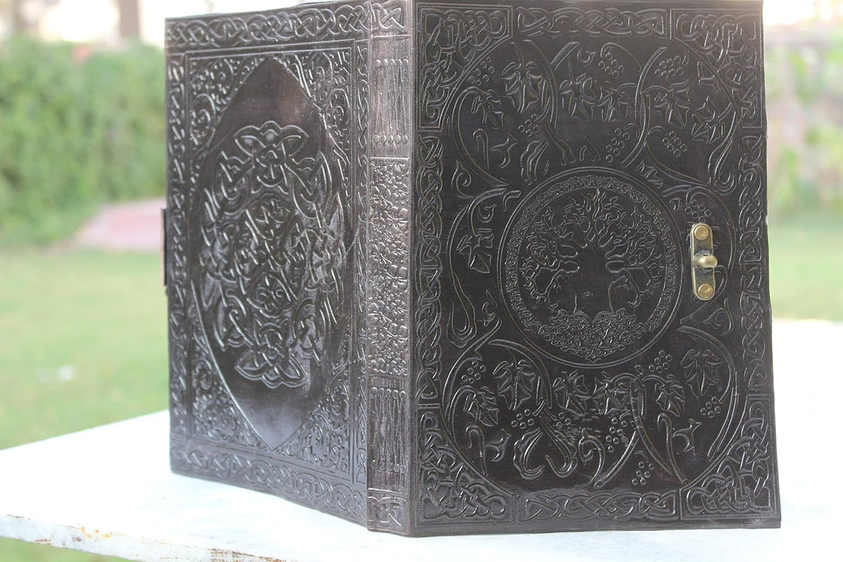 Yukon Large Tree of Life Leather Journal Diary - denverleathercraft