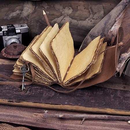 Vintage Leather Journal - Handmade Refillable Leather Bound Notebook