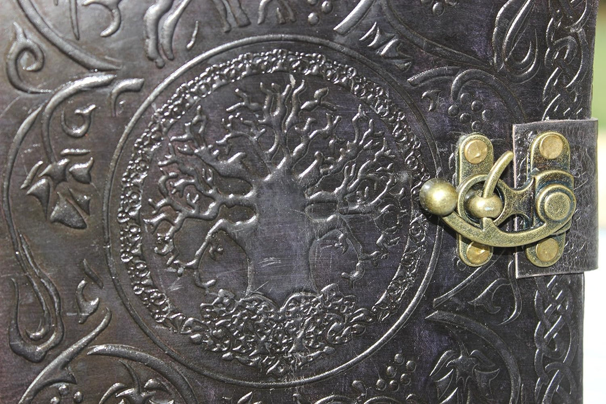 Yukon Large Tree of Life Leather Journal Diary - denverleathercraft
