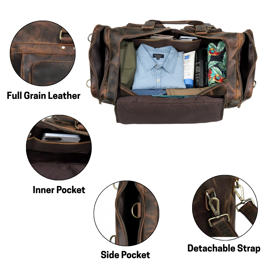 Buffalo Leather Duffel