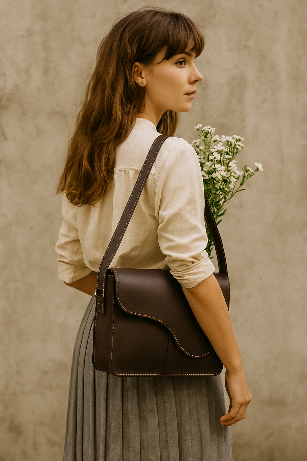 Gracy Full Grain Leather Crossbody Bag - denverleathercraft