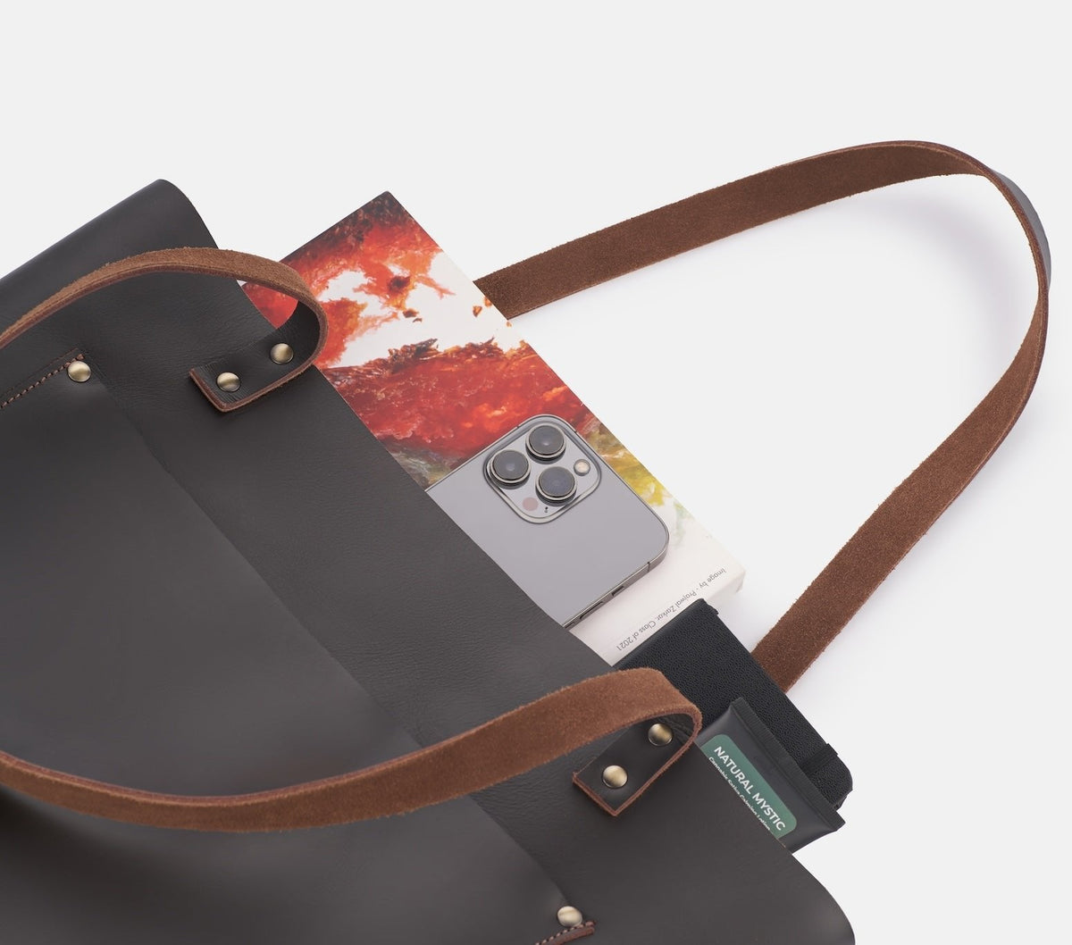 Classic Leather Tote Bag - denverleathercraft