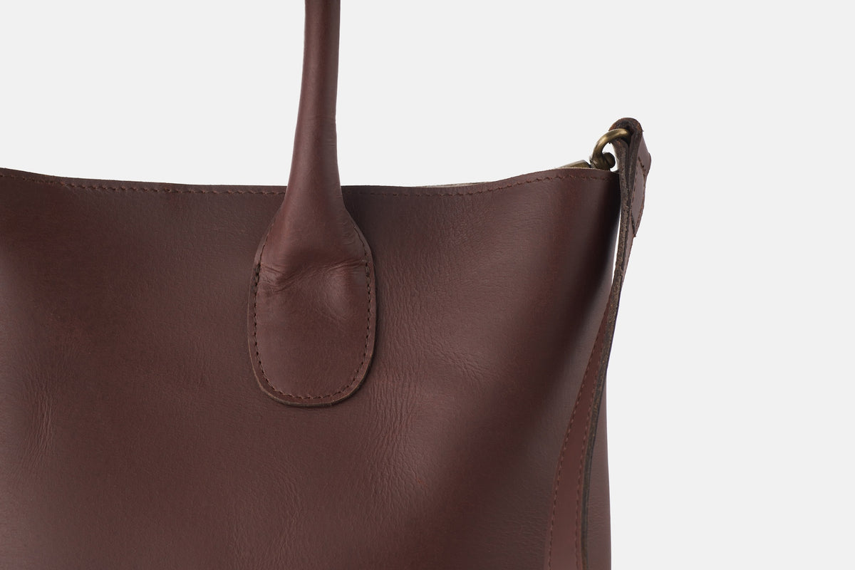 Brown Leather Tote Bag