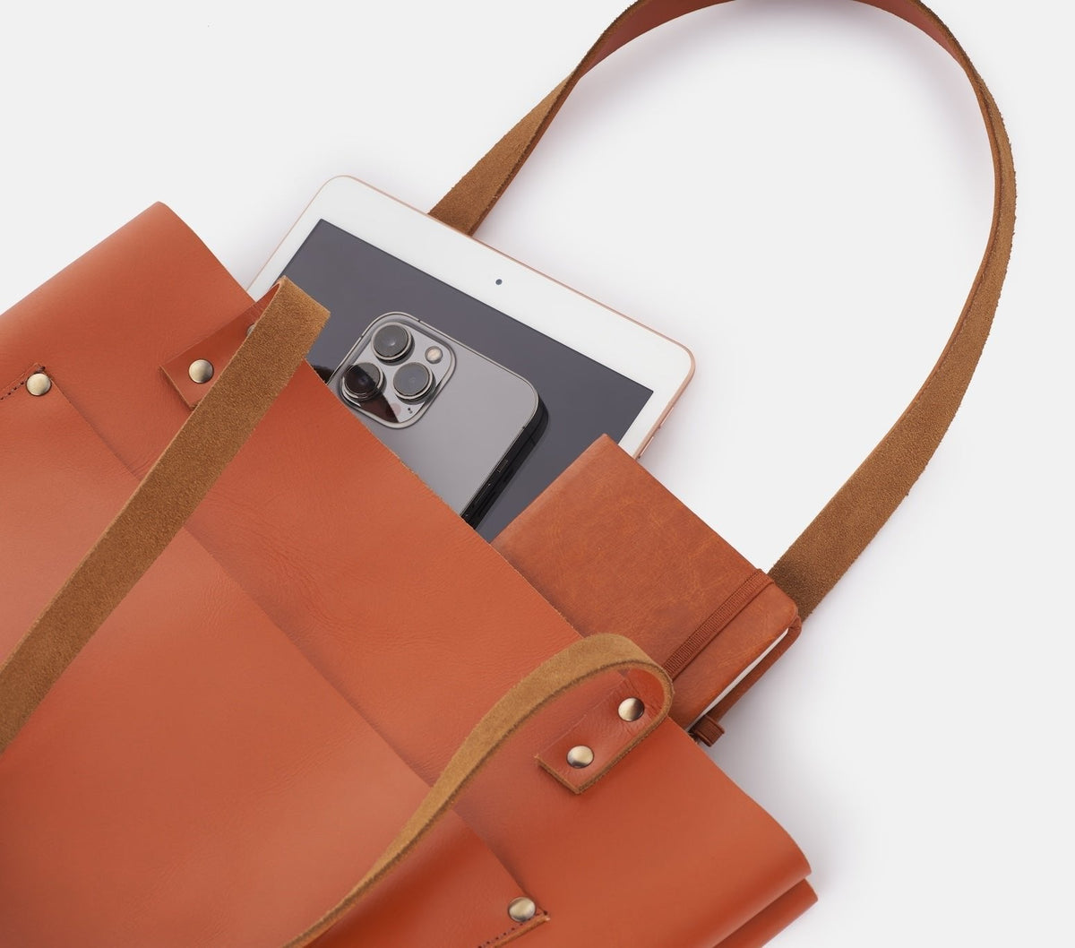 Classic Leather Tote Bag - denverleathercraft